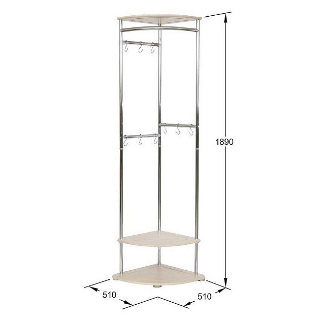 Гардеробная вешалка Мебелик Универсальная 006699 изображение 3 Гардеробная вешалка Мебелик Универсальная 006699 Фото № 3