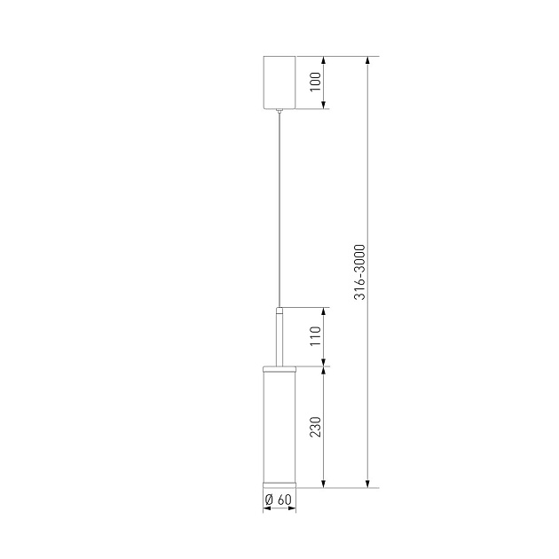 Подвесной светодиодный светильник Eurosvet Stark 50386/1 LED Фото № 2