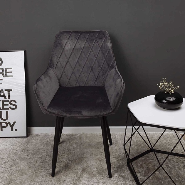 Кресло AksHome Pablo серый, велюр 72329 Фото № 10