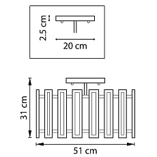 Потолочная люстра Lightstar Agave 712054 2