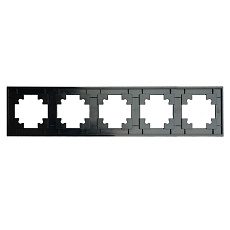 Рамка 5-постовая Stekker Катрин черный матовый GFR00-7005-05М 49604 4