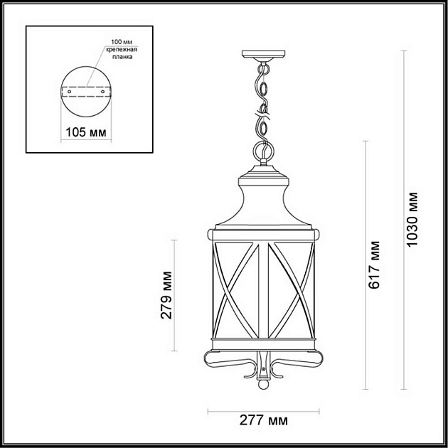 Уличный подвесной светильник Odeon Light Nature Sation 4045/3 изображение 5 Уличный подвесной светильник Odeon Light Nature Sation 4045/3 Фото № 5