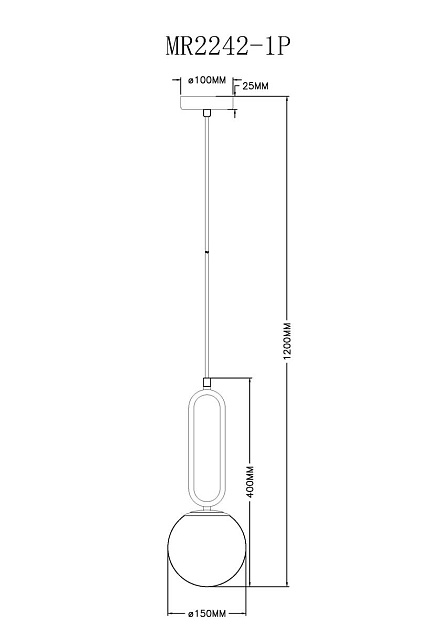 Подвесной светильник MyFar Pierre MR2242-1P Фото № 2