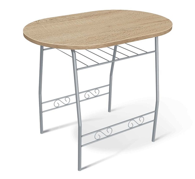 Обеденная группа Sheffilton SHT-DS18 дуб сонома/ал.металлик 0992258302 Фото № 7