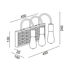 Бра Vele Luce Tower VL6362W03 4