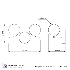 Бра Lumina Deco Marsiada LDW 6033-2 MD 1