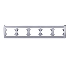 Рамка Makel 5-м Defne горизонт. сереб. 42065705