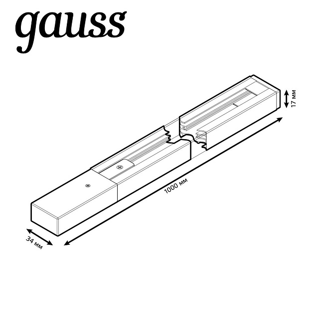 Шинопровод однофазный Gauss TR101 Фото № 3