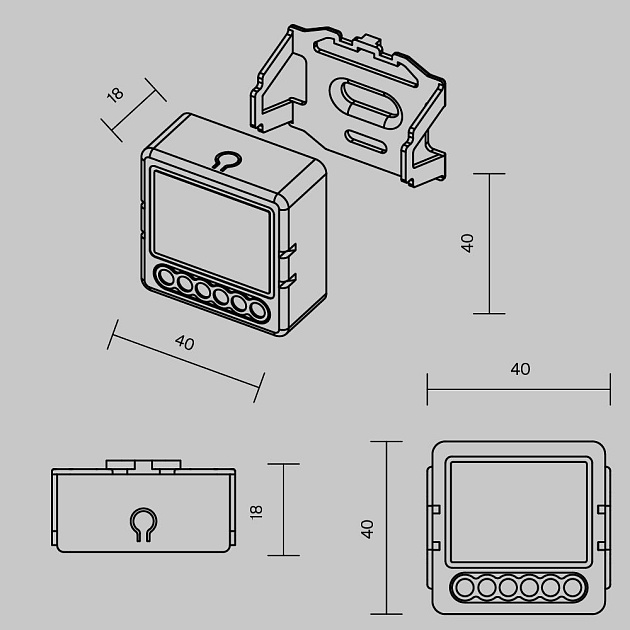 Wi-Fi выключатель двухканальный (без нуля) Maytoni Technical Smart home MSN002 Фото № 2