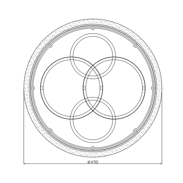 Потолочная светодиодная люстра Escada Module 10235/4Led Round изображение 2 Потолочная светодиодная люстра Escada Module 10235/4Led Round Фото № 2