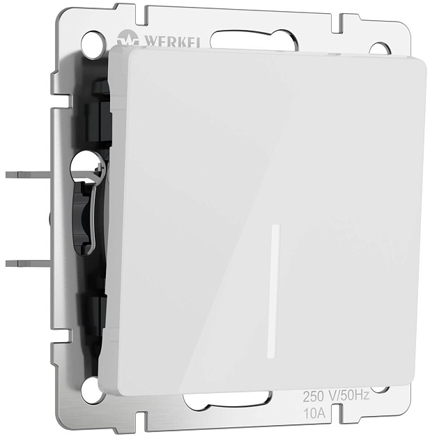 Выключатель одноклавишный с подсветкой Werkel W1110141 4690389197246 Фото № 1