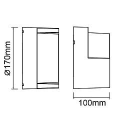 Уличный настенный светодиодный светильник Mantra Creek 8856 1