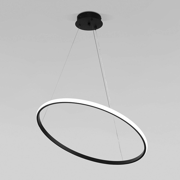 Подвесной светодиодный светильник Eurosvet Collars 90264/1 черный изображение 5 Подвесной светодиодный светильник Eurosvet Collars 90264/1 черный Фото № 5