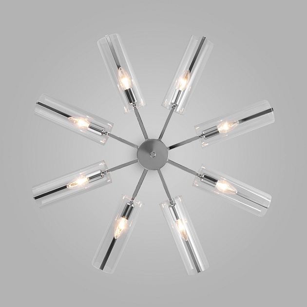 Потолочная люстра Eurosvet Trompeta 70144/8 хром изображение 4 Потолочная люстра Eurosvet Trompeta 70144/8 хром Фото № 4