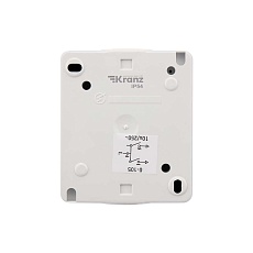 Выключатель двухклавишный INDUSTRIAL IP54, о/у, белый KRANZ KR-78-0832 1