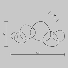 Настенный светодиодный светильник Maytoni Jack-stone MOD314WL-L13N3K 1