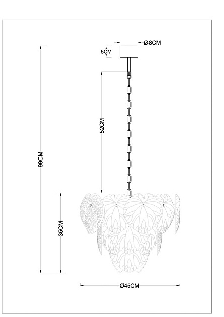 Подвесная люстра Arte Lamp Kapri A4078LM-6GO изображение 2 Подвесная люстра Arte Lamp Kapri A4078LM-6GO Фото № 2
