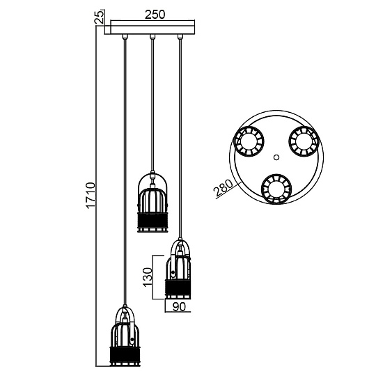 Подвесной светильник Vele Luce Extra VL6472P13 Фото № 5