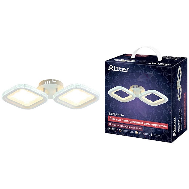 Потолочная люстра Ritter LOSANGA 52930 3 изображение 1 Потолочная люстра Ritter LOSANGA 52930 3 Фото № 1