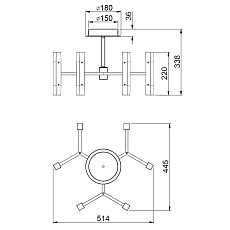 Потолочный светильник Vele Luce Niami VL7142L12 4