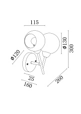 Бра Freya Sherry FR5121WL-02G 1