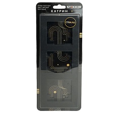 Рамка 3-постовая Stekker Катрин черный матовый GFR00-7003-05М 49602 1