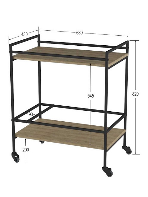 Сервировочный стол Мебелик Спич 006948 изображение 3 Сервировочный стол Мебелик Спич 006948 Фото № 3