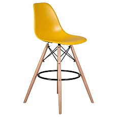 Стул барный DOBRIN DSW BAR (ножки светлый бук, цвет горчичный (Y-03)) 638GPP-LMZL DSW BAR 4
