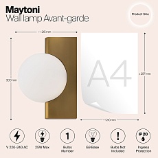 Бра Maytoni Avant-garde MOD324WL-01BS 1