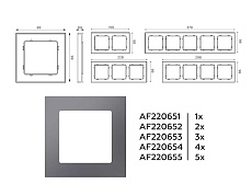 Рамка AMBRELLA VOLT AF220651 3