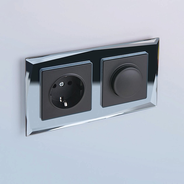 Розетка с заземлением Werkel черный матовый W1171008 4690389156878 Фото № 10