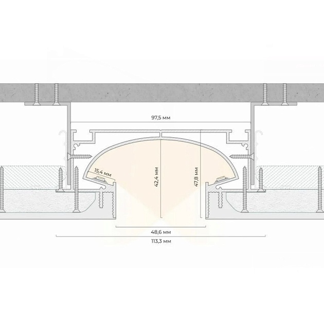 Световой туннель FerGipps белый СТ 50 УТ000001745 изображение 2 Световой туннель FerGipps белый СТ 50 УТ000001745 Фото № 2