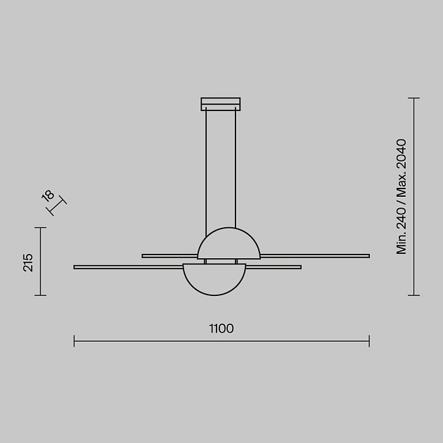 Подвесной светодиодный светильник Maytoni Modern Skyline MOD179PL-L26BS4K Фото № 2