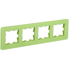BRITE Рамка 4-местная РУ-4-2-Бр стекло эко грин RE IEK BR-M42-G-41-K06