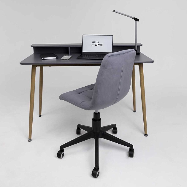 Письменный стол AksHome Jasper серый, металл 86201 Фото № 3