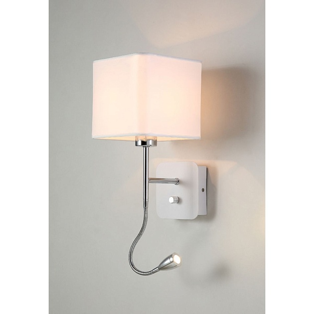 Бра Crystal Lux Paco AP2 Chrome/White Фото № 3