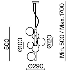 Подвесной светильник Maytoni Dallas MOD545PL-06G 2