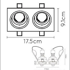 Встраиваемый светильник Lucide Embed 22959/02/30 2