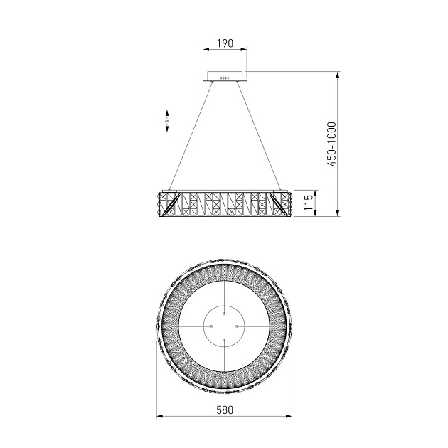 Подвесной светодиодный светильник Bogates Cliff 90373/1 изображение 2 Подвесной светодиодный светильник Bogates Cliff 90373/1 Фото № 2