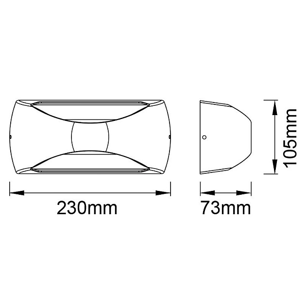Уличный настенный светодиодный светильник Mantra Butan 8902 изображение 2 Уличный настенный светодиодный светильник Mantra Butan 8902 Фото № 2