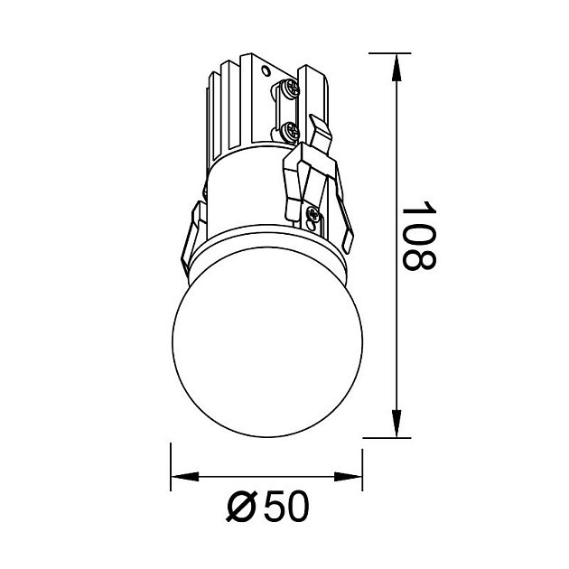 Встраиваемый светодиодный светильник Mantra Bead 8893 Фото № 2
