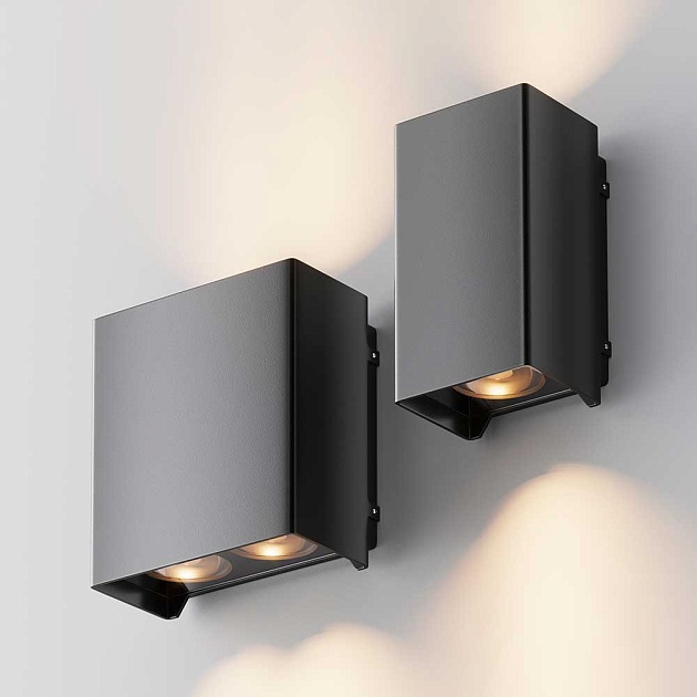 Уличный настенный светодиодный светильник Maytoni Shell O570WL-L20B3K Фото № 7