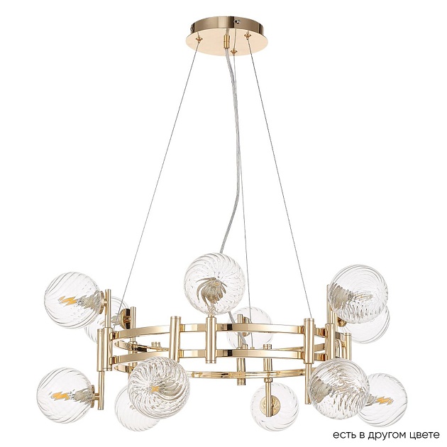 Подвесная люстра Crystal Lux Luxury SP12 Gold Фото № 1