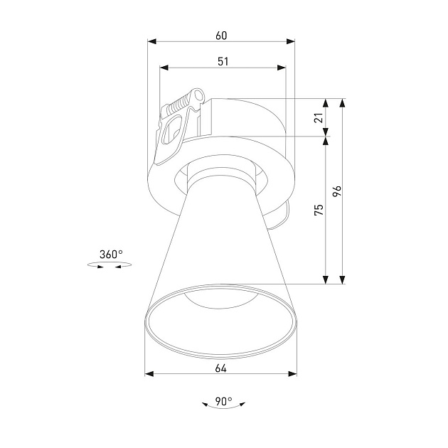 Встраиваемый светодиодный спот Elektrostandard Bell 25097/LED a068059 Фото № 2