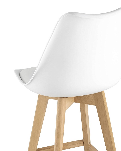 Полубарный стул Stool Group Frankfurt белый Y815A-65CM white Фото № 5