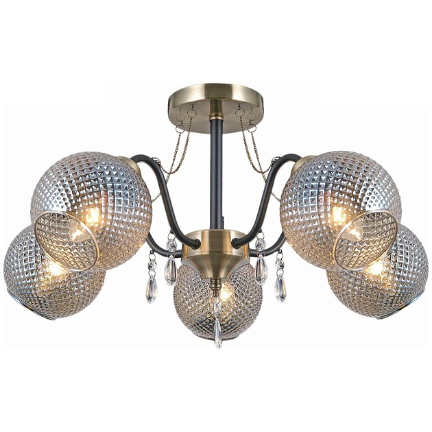 Потолочная люстра Illumico IL0432-5CSQ-29 AB BK Фото № 1