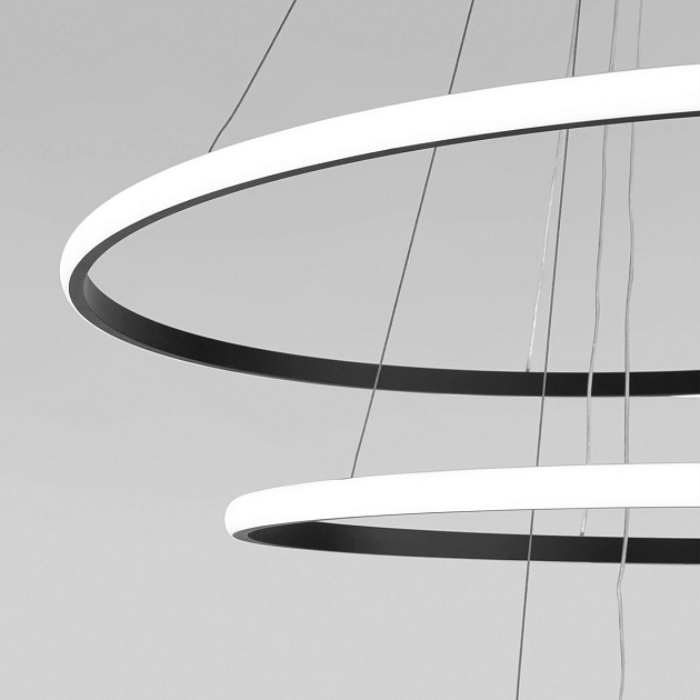 Подвесной светодиодный светильник Eurosvet Collars 90264/3 черный Фото № 4