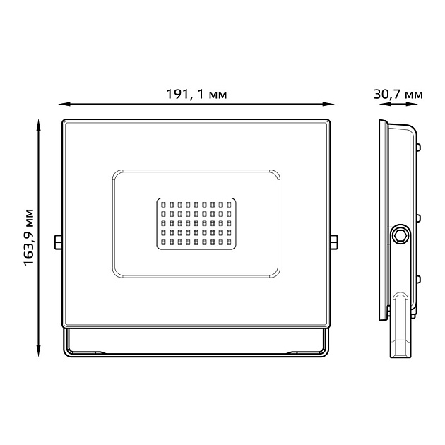 Прожектор светодиодный Gauss 70W 613100370 Фото № 13