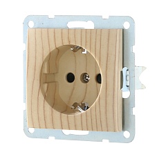 Розетка LK Studio с з/к, со шторками (сосна) LK60 863225-1 1