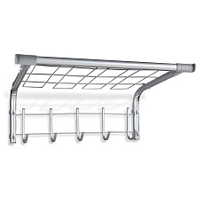 Настенная вешалка Sheffilton SHT-WH7 хром лак/серый 6077924401